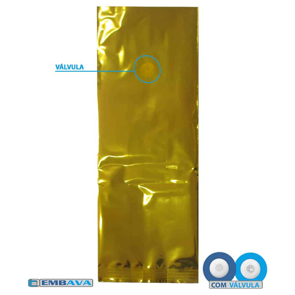 Embalagem para Café Sanfona Cor Dourada 250g, 500g e 1kg - Imagem 8