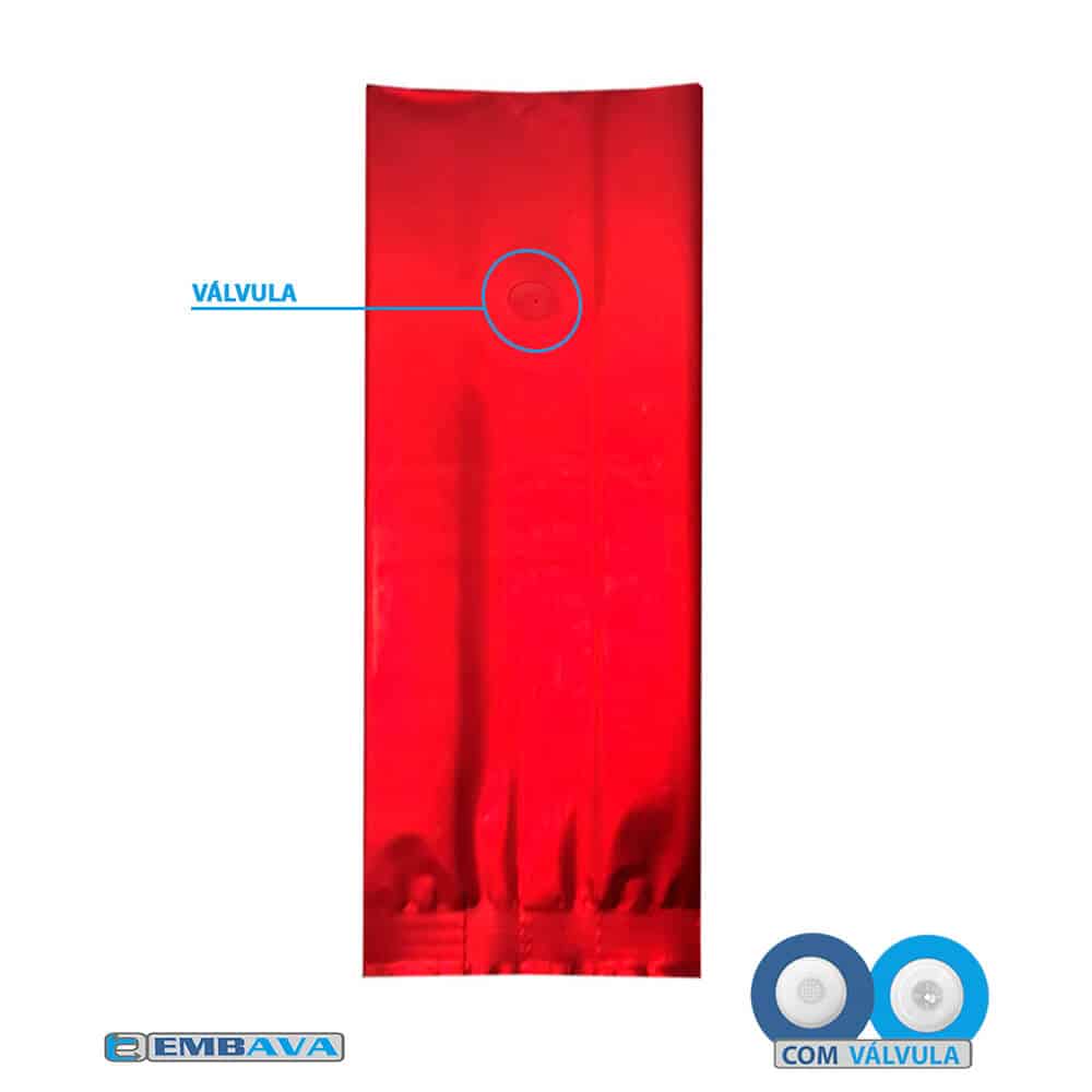 Embalagem para Café Sanfona Cor Vermelho Fosco 250g e 500g - Imagem 4