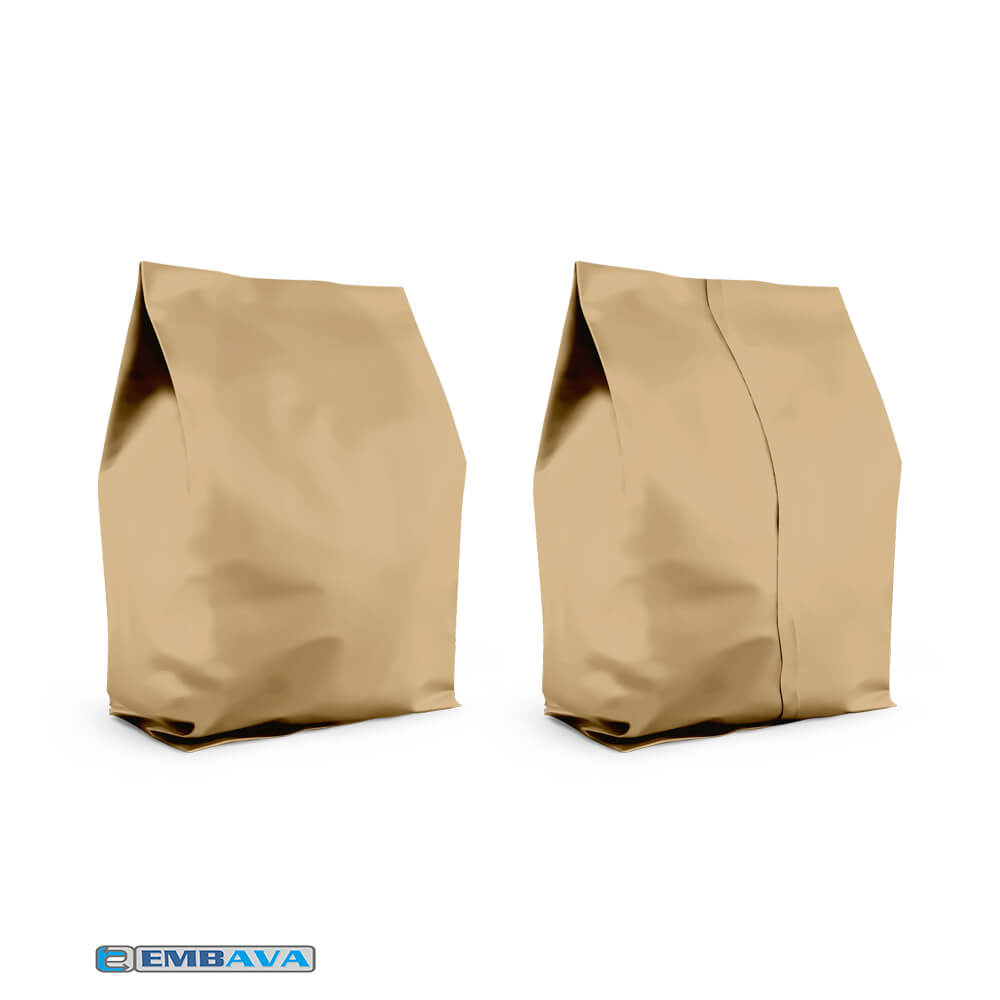 Embalagem para Café Sanfona Cor Bege Fosco 250g e 500g - Imagem 3